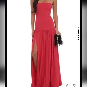 NEW Lucy In The Sky Elegant Red Evening Gown